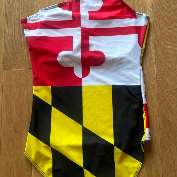 Maryland Flag Ladies Swimsuit - Picture 2 of 3
